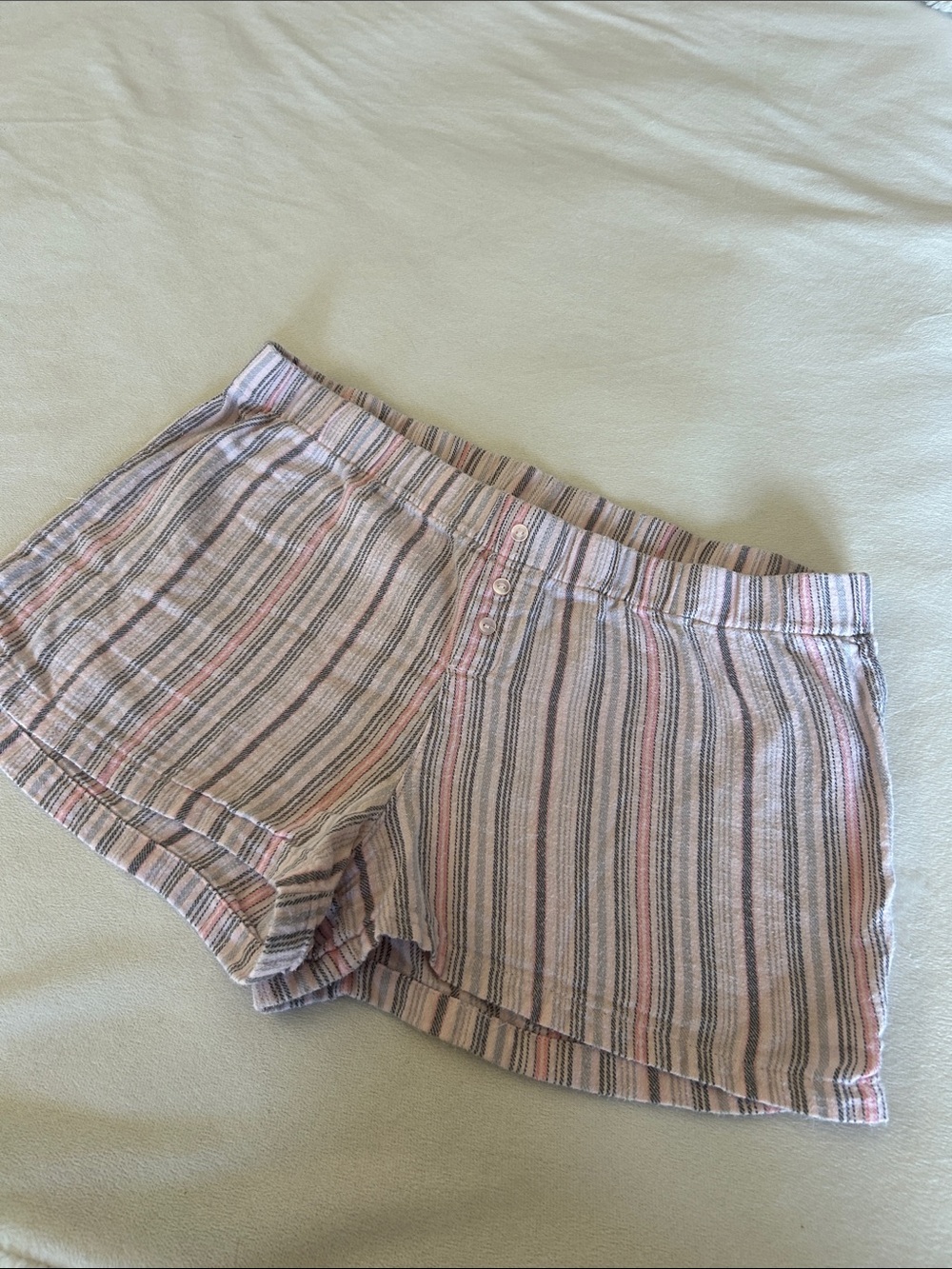 Flannel sleep shorts